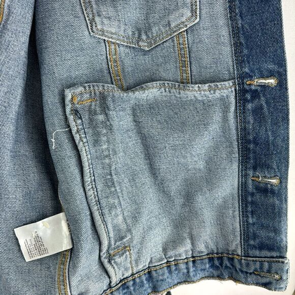 Divided by H&M Denim Distressed Jacket- Size M - Picture 7 of 8
